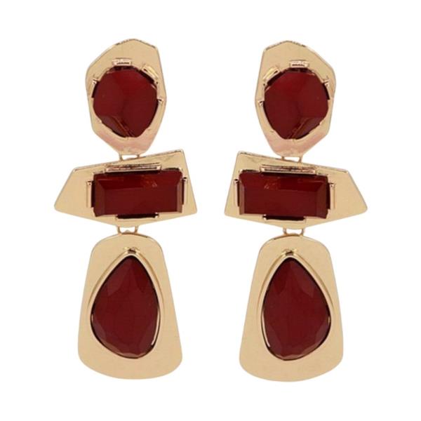 Acrylic Geometric Drop Earring