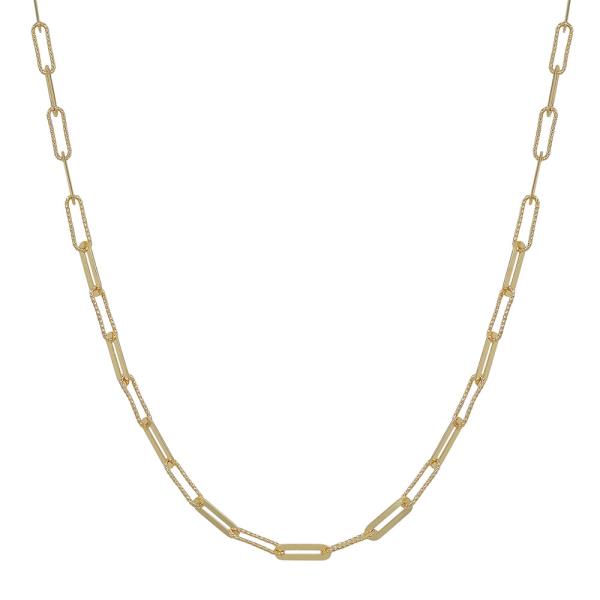 Two Texture Thin Clip Water Resistant Necklace
