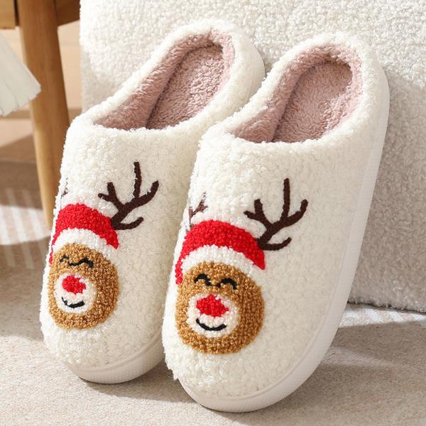 CHRISTMAS RUDOLPH REINDEER COZY HOME SLIPPER