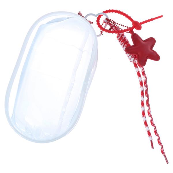 CLEAR PVC STAR CHARM COIN PURSE BAG