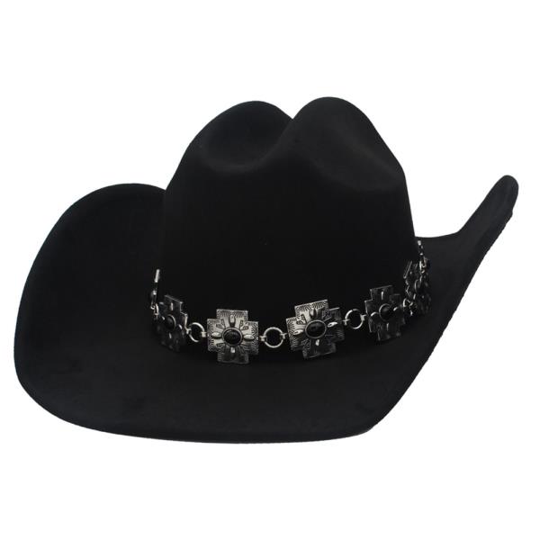 CAB Aztec Cross Band Microsuede Cowboy Hat
