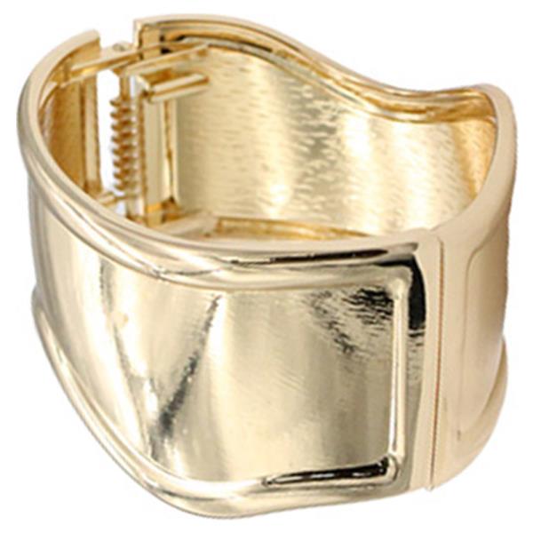 Gold Plated Hinged Bangle Bracelet