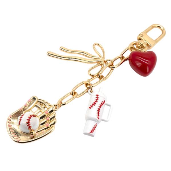 BASEBALL THEME BAG CHAIN