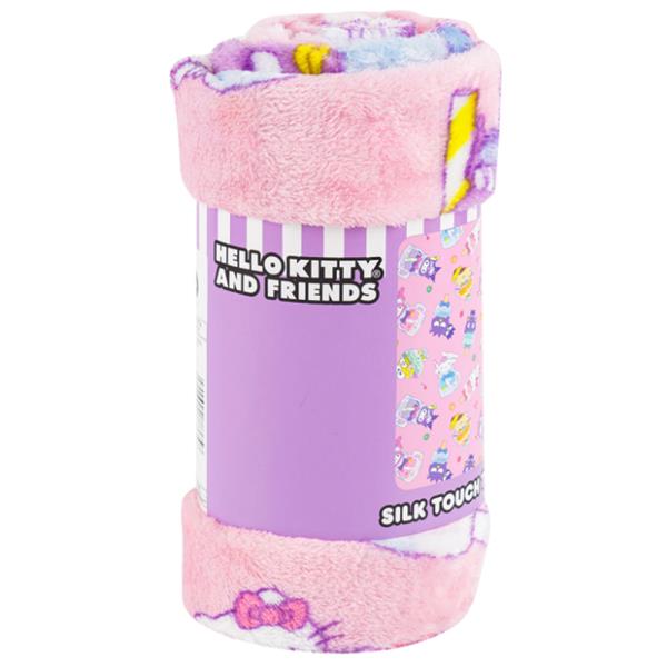HELLO KITTY and Friends Silk Touch Throw Blanket