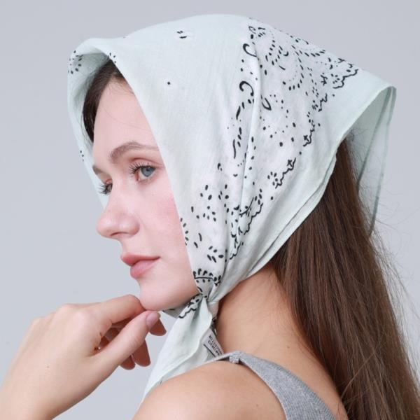 Cotton Printed Bandanas Multi Style Headband Scarf