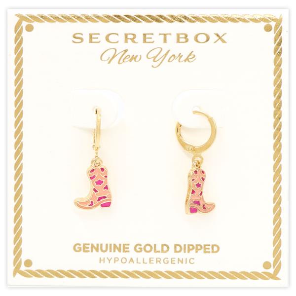 SECRET BOX Western Boots Earring