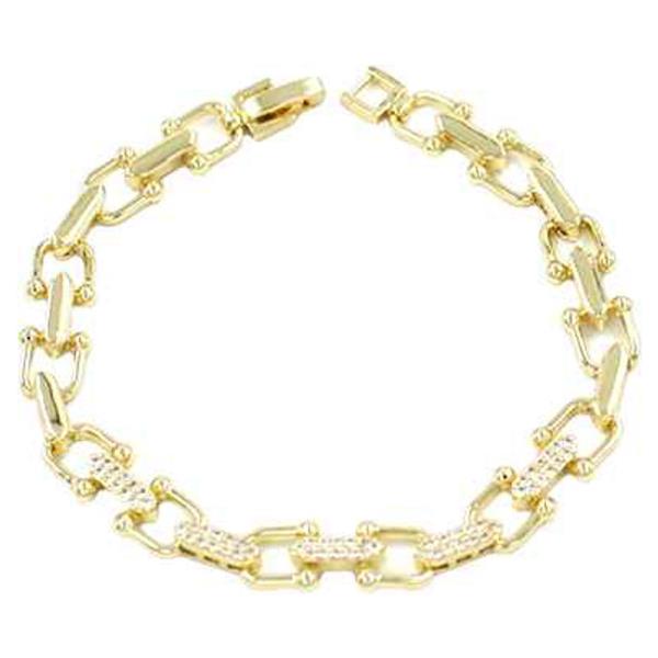 U Link Metal Rhinestone Bracelet