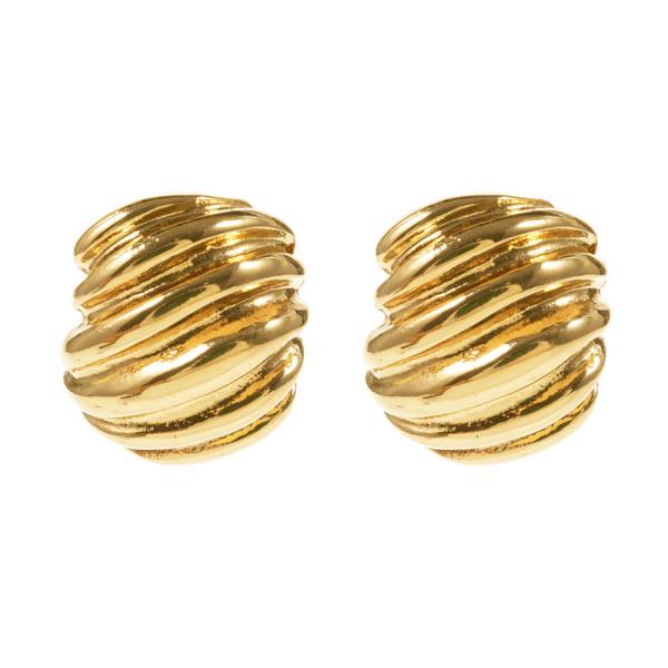Ribbed Whirlwind Earring