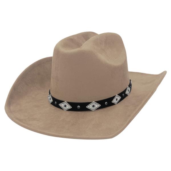 ETCHED DIAMOND CAB ACCENT BAND COWBOY HAT