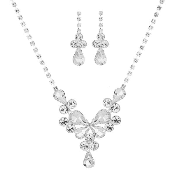 Teardrop Multi Necklace 2 Pc Set