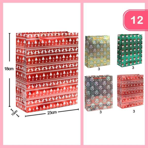 CHRISTMAS GIFT BAG (12 UNITS)