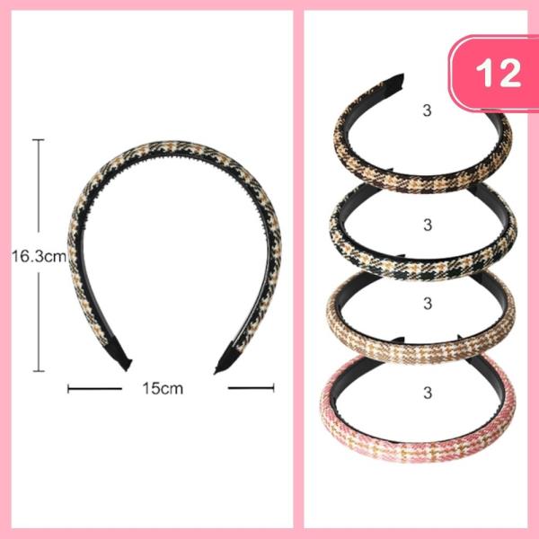 Pattern Headband (12 Units)