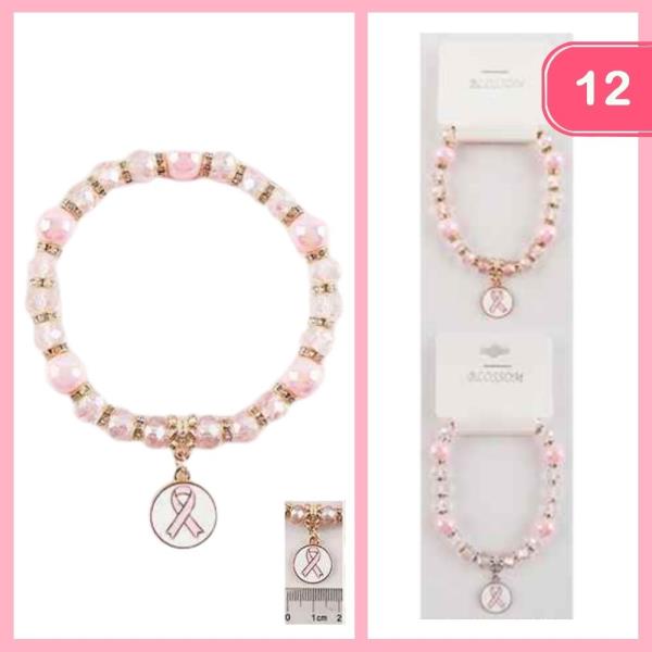 Breast Cancer Awareness Bracelet (12 Units)