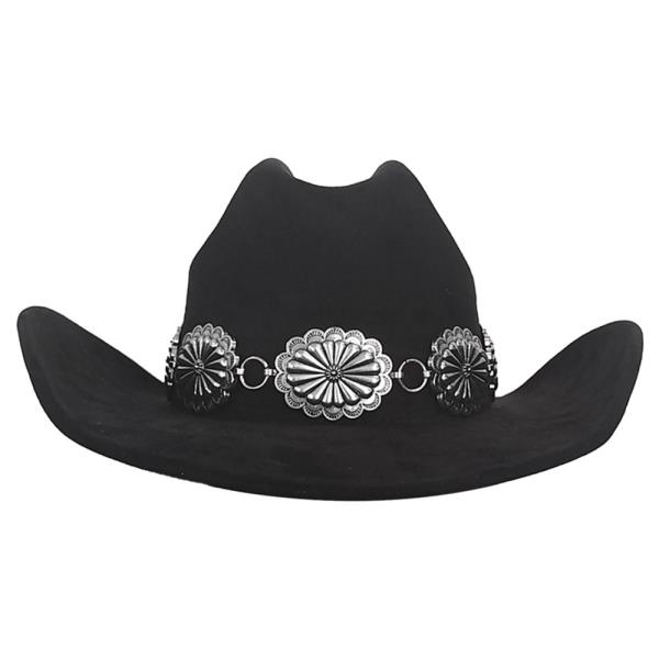 SW Oval Florette Concho Banded Cowboy Hat