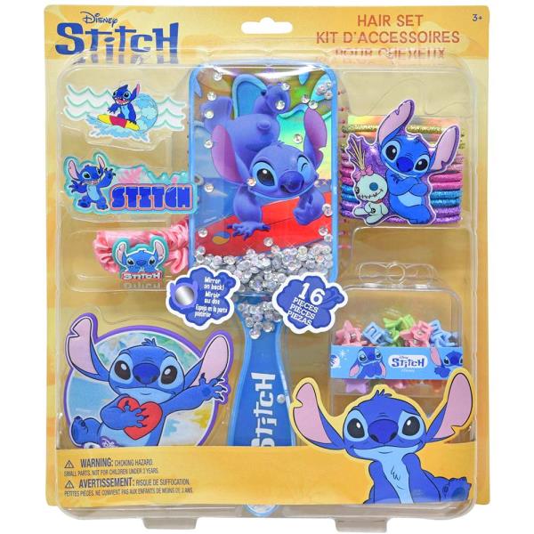 STITCH HAIR BRUSH AND ACCESSORIES SET