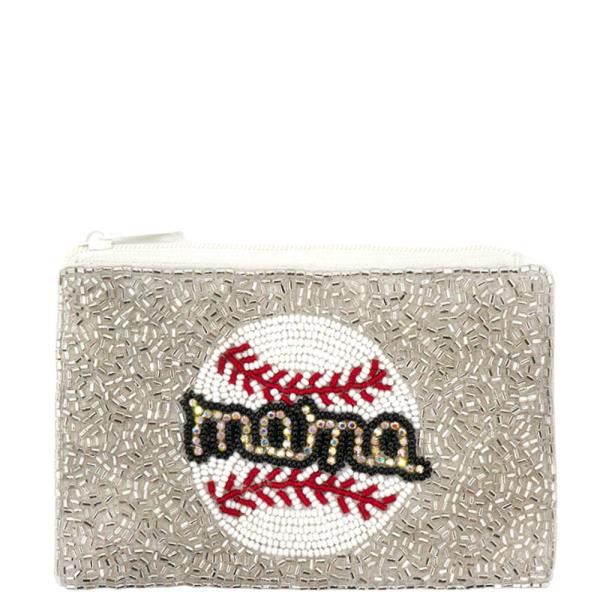 "Mama" Baseball Coin Bag