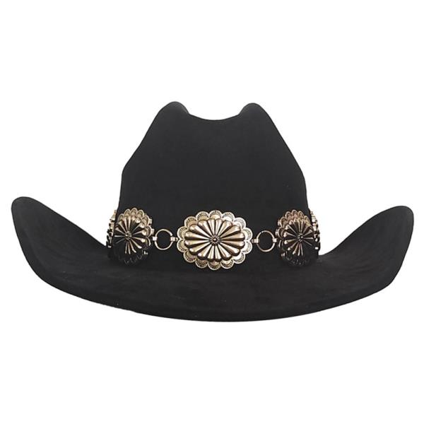 SW Oval Florette Concho Banded Cowboy Hat