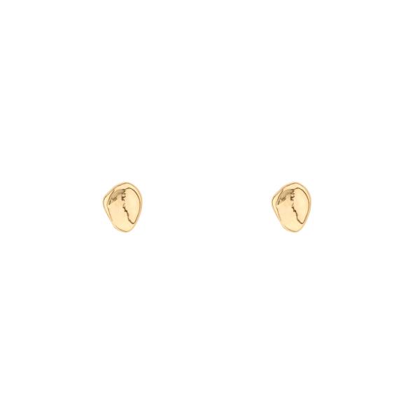 METAL TEXTURE POST EARRING