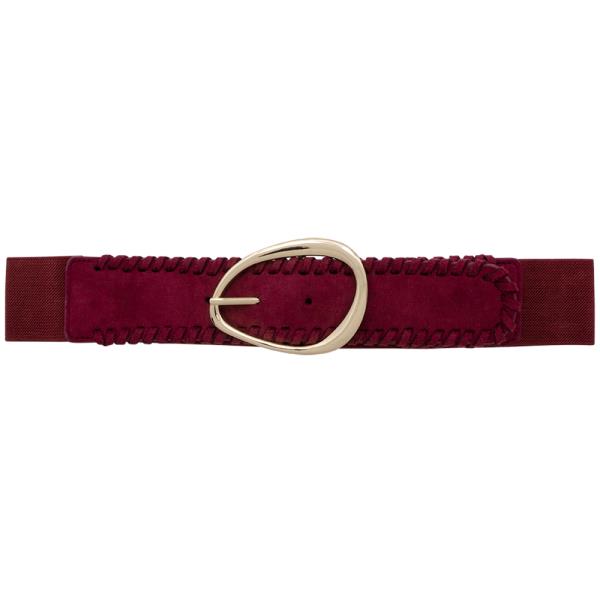 METAL SHAPED BUCKLE ELASTIC BELT