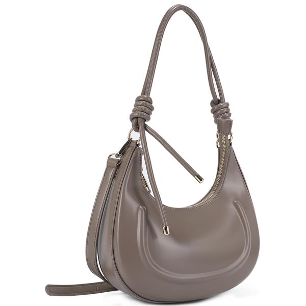 Curve Smooth Design Shoulder Bag W Strap