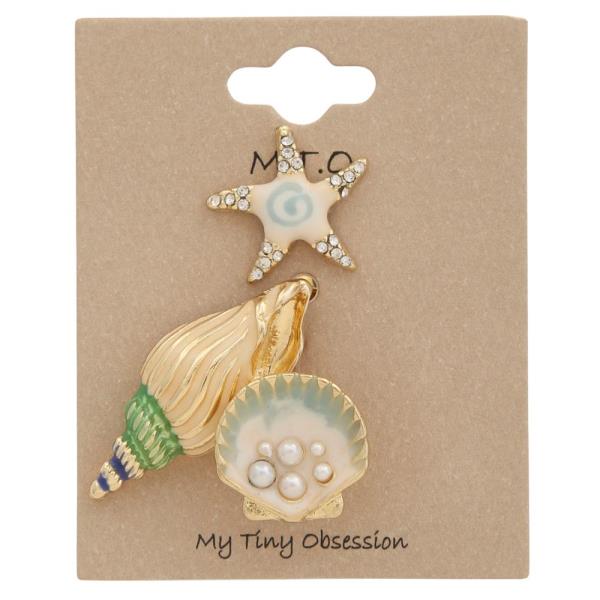 Sea Life Assorted Pin Set