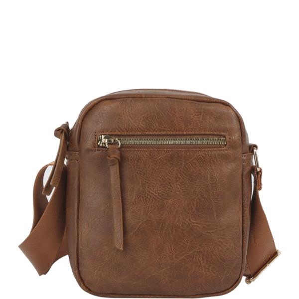 Smooth Zipper Crossbody Bag