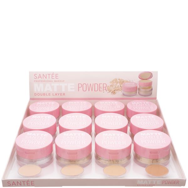 SANTEE Matte Double Layer Powder (12 Units)