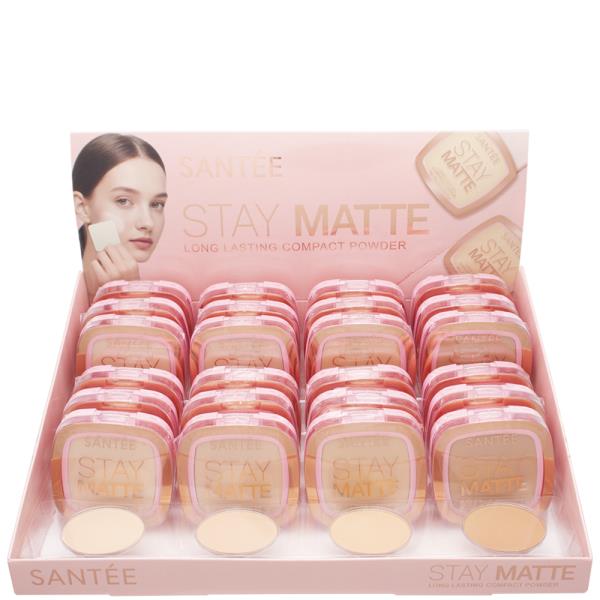 SANTEE Stay Matte Compact Powder (24 Units)
