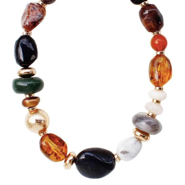 Resin Mix Bead Necklace