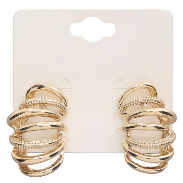 Multi Ring Metal Earring