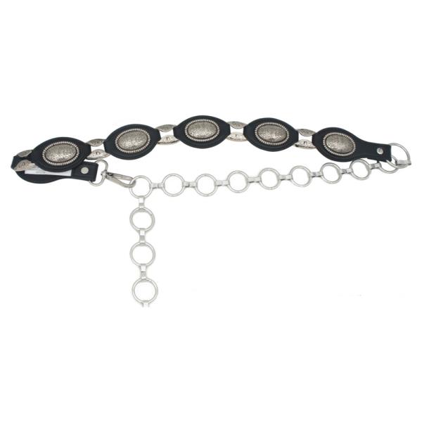 FLORA CONCHO & LINK STRAP LINKED BELT