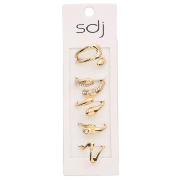 SDJ Metal Assorted Ring Set