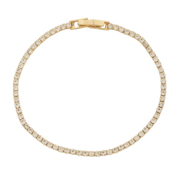 SODAJO Pearl Bead Link Gold Dipped Bracelet