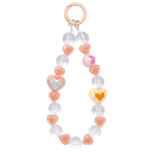 CHIC BEADED DESIGN BAG CHARM KEY CHAIN