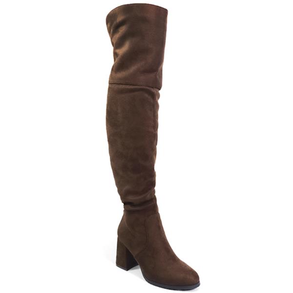 CURVED THICK HEEL OTK BOOTS 12 PAIRS