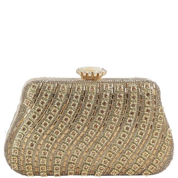 Rhinestone Chic Evening Clutch Bag