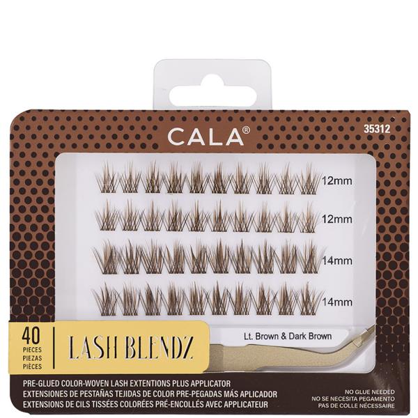 CALA Lash Blendz Lash Clusters Light and Dark Brown