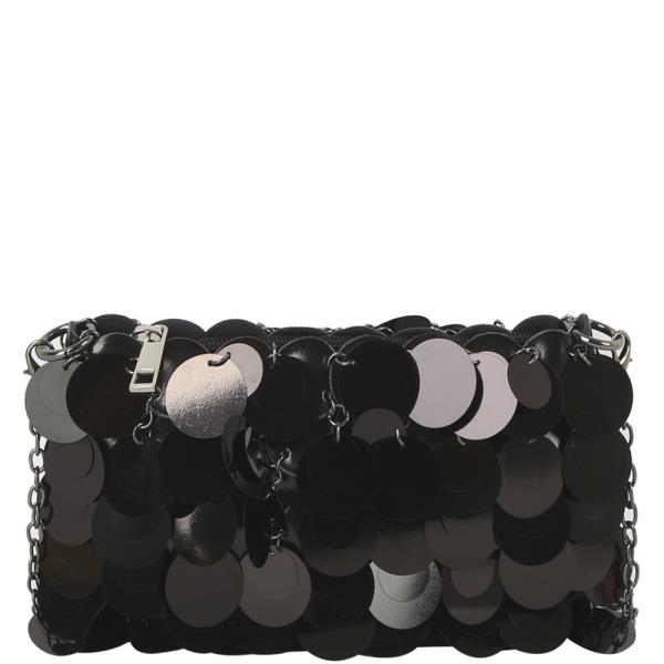 Sequin Disc Design Evening Crossbody Bag