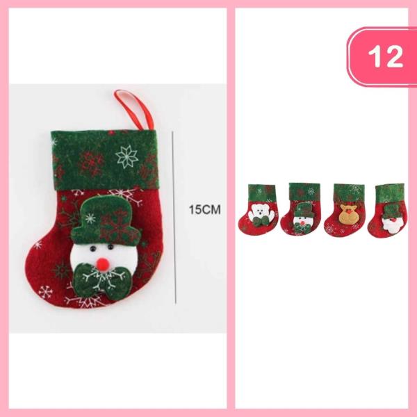 MINI CHRISTMAS STOCKING (12 UNITS)