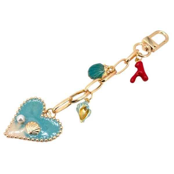 SEALIFE HEART SHAPE BAG CHARM