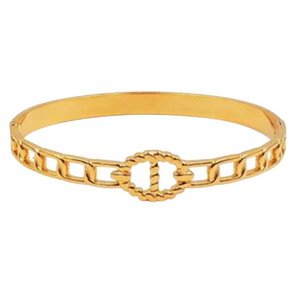 Stainless Steel Rope Link Metal Bangle Bracelet