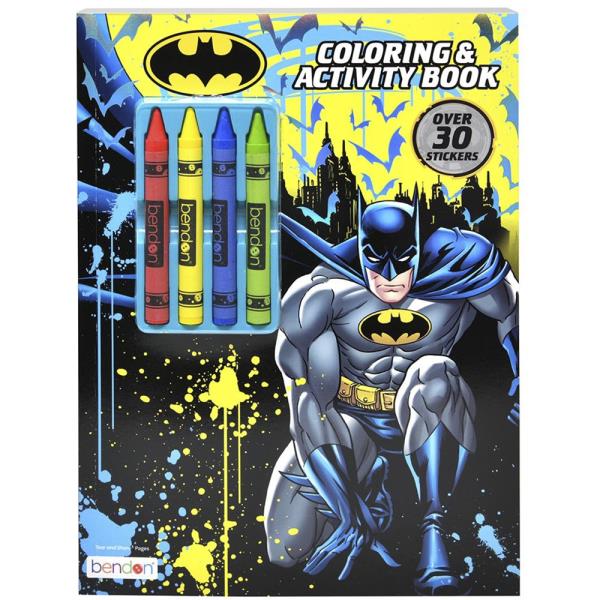 Batman Coloring and Activity Book W Crayons