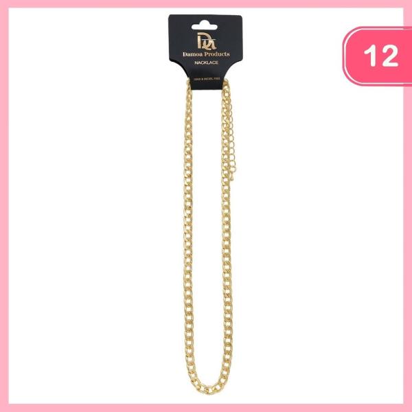 Curb Chain Necklace (12 Units)