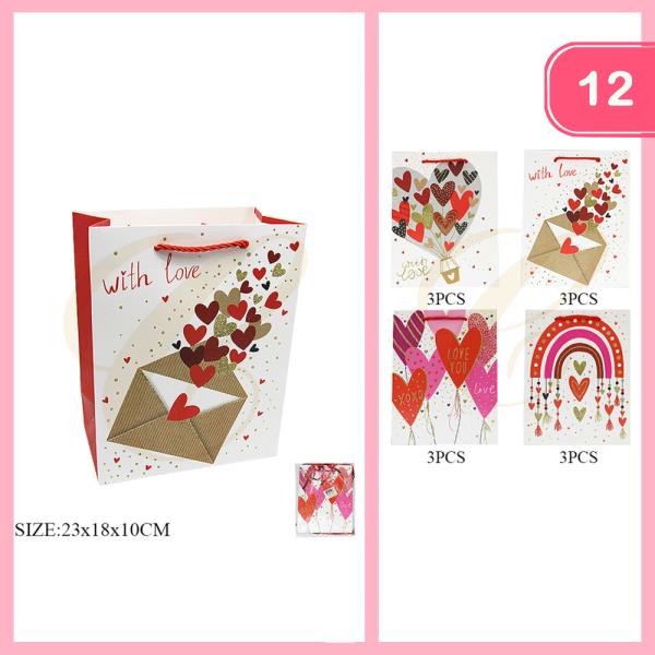 Valentines Day Gift Bag (12 Units)