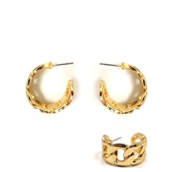 METAL HOOP EARRING