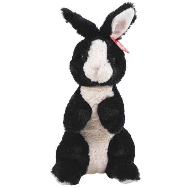 Sitting Pretty Black Bunny Plush Toy