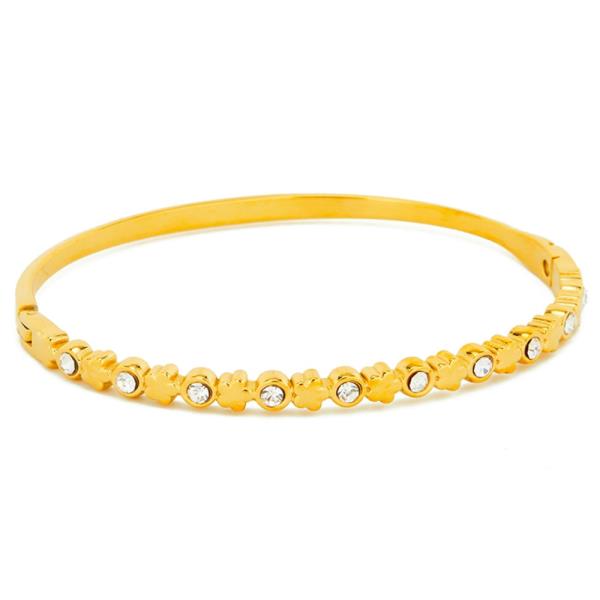 SECRET BOX Stainless Steel Cubic Zirconia Bangle