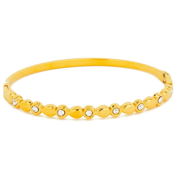SECRET BOX Stainless Steel Cubic Zirconia Bangle