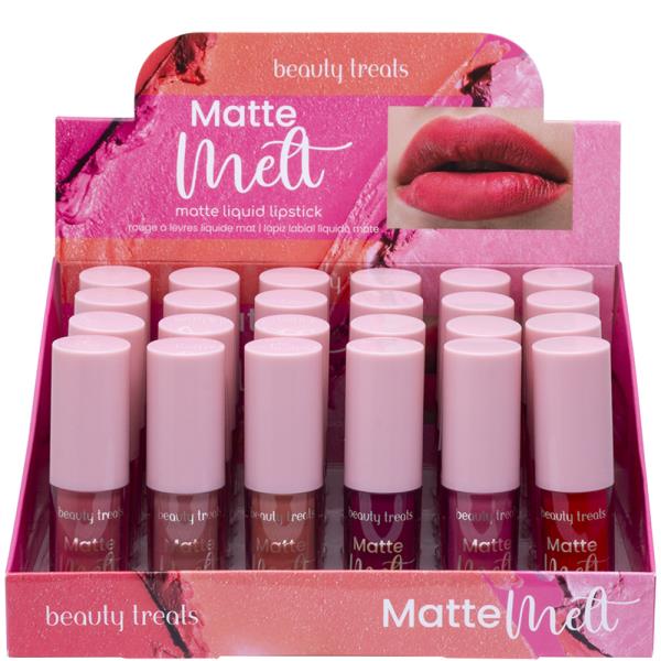 Beauty Treats Matte Melt Liquid Lipstick (24 Units)