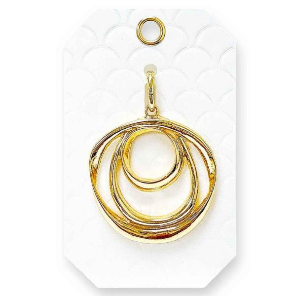 METAL ORGANIC RING BAG CHARM
